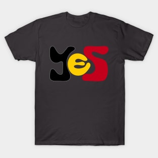 Yes to The Voice to Parliament Referendum Australia Aboriginal and Torres Straight Islander T-Shirt